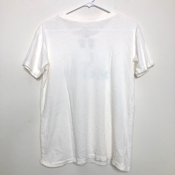 Desert Dreamer Women's Small MERCI PARIS T-Shirt, Off-White Ivory - Picture 3 of 5